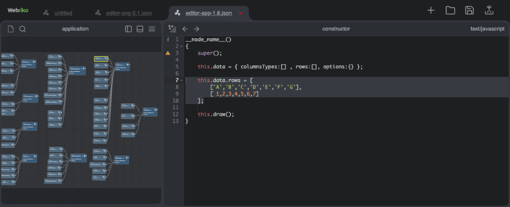 Panels - Changing the SVG properties